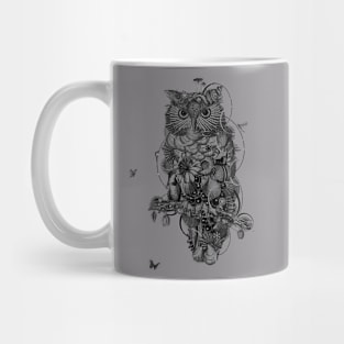 Owl b/w Mug